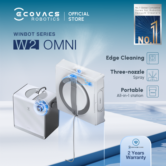 ECOVACS WINBOT W2 OMNI WINDOW ROBOT CLEANER