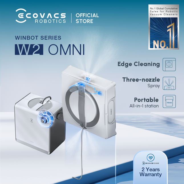 ECOVACS WINBOT W2 Omni Window Robot Vacuum