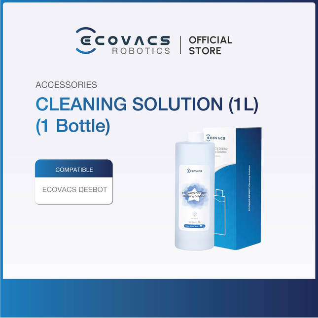ECOVACS CLEANING SOLUTION/DETERGENT 1L (SUITABLE FOR ALL DEEBOT MODELS)