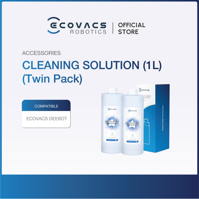 ECOVACS CLEANING SOLUTION/DETERGENT 1L (SUITABLE FOR ALL DEEBOT MODELS)