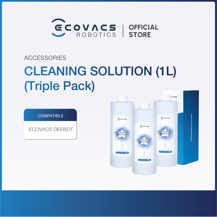 ECOVACS CLEANING SOLUTION/DETERGENT 1L (SUITABLE FOR ALL DEEBOT MODELS)