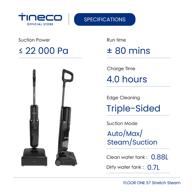 Tineco Floor One S7 Stretch Steam Smart Floor Washer Vacuum Cleaner