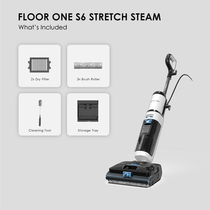 Tineco Floor One S6 Stretch Steam/S5 Steam Smart Wet Dry Floor Washer Vacuum Cleaner | NO Detergent Needed