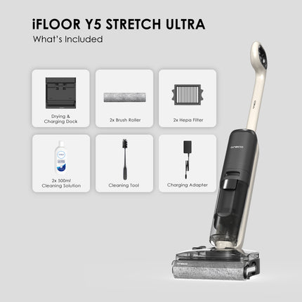 Tineco iFloor Y5/Y3/Y2 Stretch Ultra Cordless Wet Dry Vacuum Cleaner