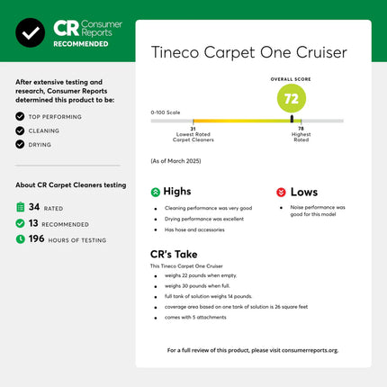 Tineco Carpet One Cruiser Vacuum Cleaner