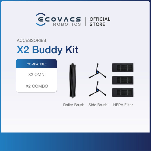 ECOVACS DEEBOT X2/X2 COMBO/T30S COMBO FAMILY SERIES ACCESSORIES LISTING - ACC KIT, MOP CLOTH & DUSTBAG