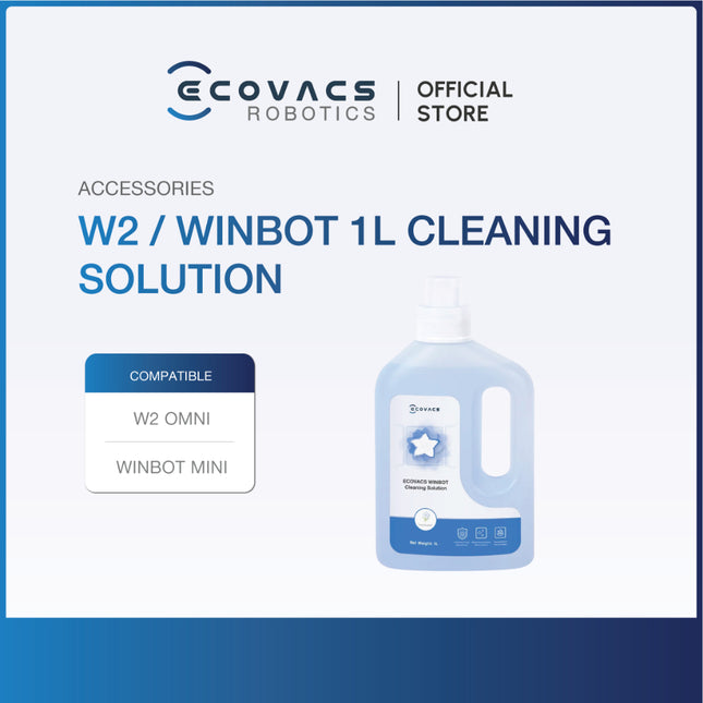 ECOVACS WINBOT W2 OMNI/WINBOT MINI ACCESSORIES LISTING - MOP CLOTH, & CLEANING SOLUTION