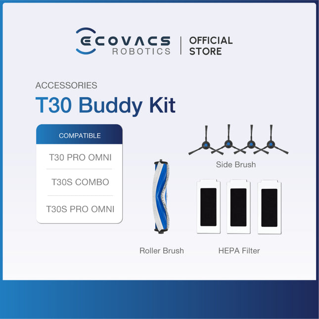 ECOVACS DEEBOT T30 FAMILY/N20 FAMILY SERIES ACCESSORIES LISTING - ACCS KIT, MOP CLOTH & DUSTBAG