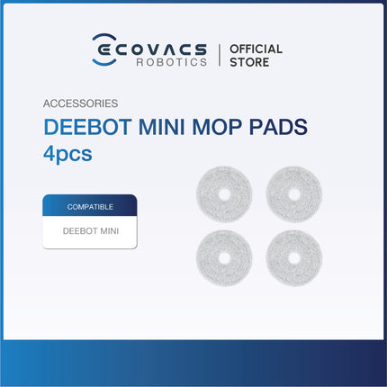 ECOVACS DEEBOT MINI ACCESSORIES LISTING - ACCS KIT, DUSTBAG, MOP PADS, ROLLER BRUSH & WATER TANK