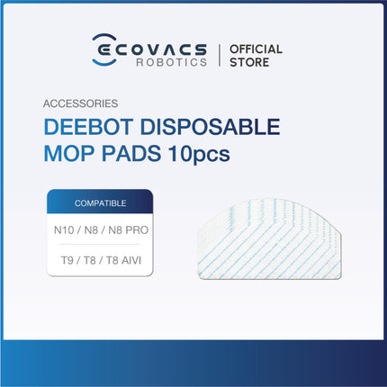 ECOVACS ACCESSORIES KIT, MOP CLOTH, AIR FRESHENER, WATER TANK, & DUSTBAG | N10/T9/T8 FAM/N8 PLUS/U2 PRO