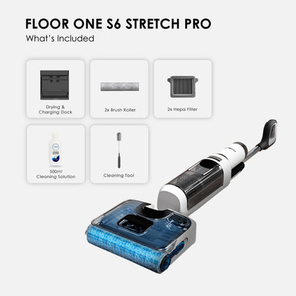 Tineco Floor One S6 Stretch Pro/ Lite Smart Lay-Flat Washer Wet Dry Vacuum Cleaner