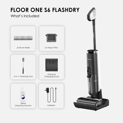 Tineco Floor One S6 FlashDry Wet Dry Vacuum Cleaner Washer