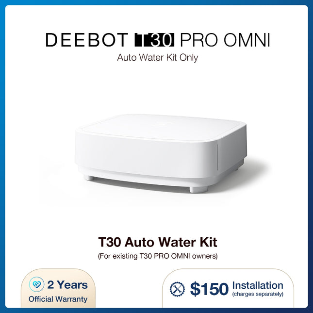 ECOVACS DEEBOT T30 PRO OMNI AUTO WATER KIT | AUTO CLEAN WATER AND DETERGENT REFILLING | AUTO DIRTY WATER DISPOSAL