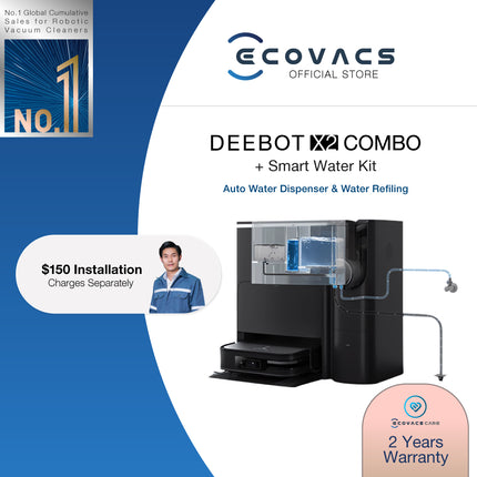 ECOVACS DEEBOT X2 COMBO ROBOT + STICK VACUUM