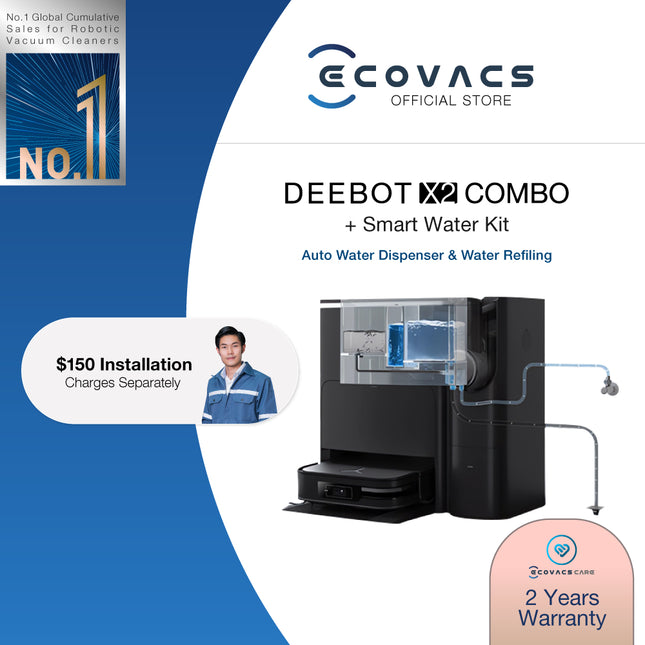 ECOVACS DEEBOT X2 COMBO ROBOT + STICK VACUUM