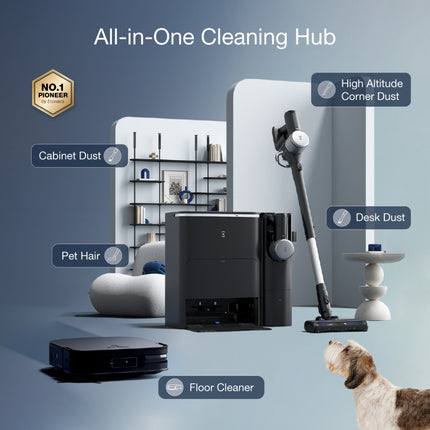 ECOVACS DEEBOT X2 COMBO ROBOT + STICK VACUUM