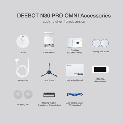 [NEW] ECOVACS DEEBOT N30 PRO OMNI Robot Vacuum
